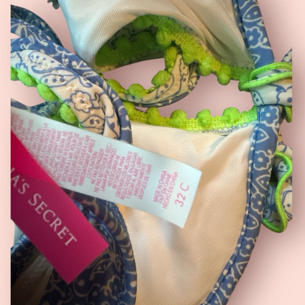 Victoria's Secret Y2k Triangle String Bikini Top … - image 6